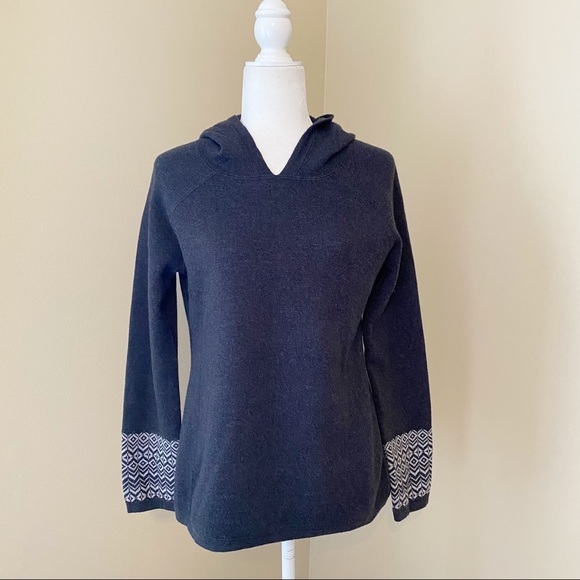 Aspen Rise Gray Print Hoodie Sweater - M - Picture 9 of 9